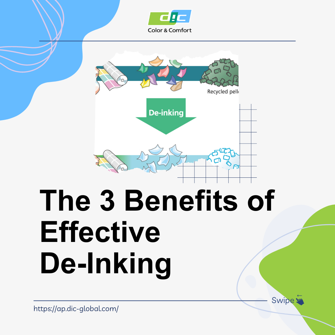 Graphic that shows cover page of 3 benefits of de-inking